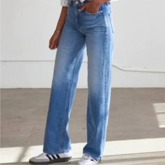 AYR Jeans The Secret Sauce Wide Leg Denim Old School Medium Wash 29 - Picture 4 of 14